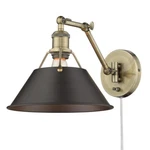 Orwell 9 In. Aged Brass Sconce By Golden Lighting. Fixed Price $127.99.
