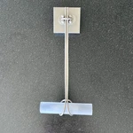 Terzani Alaya Italy Wall Sconce Satin Nickel 18.5. Fixed Price $90.00.