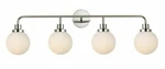 Glass Shades Vanity Wall Sconce Polish Nickel Bathroom Dining Light Fixture. Fixed Price $342.11.