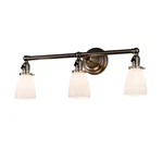 Meyda Lighting 3 25" Revival Goblet Vanity Light, Brushed Nickel - 199096. Fixed Price $889.20.