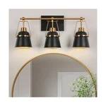 Black Gold Bathroom Fixtures, Modern Farmhouse Vanity Lights Over Mirro.... Fixed Price $193.74.