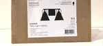 Home Decorators Insdale 2-LIGHT Midnight Black Vanity New Sealed. Fixed Price $40.00.