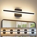 Joosenhouse 23.6IN Black Led Bathroom Vanity Light 5CCT Dimmable #R041. Fixed Price $47.42.