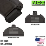 Ndz Brass Glock Gen 4/5 17 19 22 23 34 45 Cerakote Grip Insert Slug Plug Silver. Fixed Price $38.99.