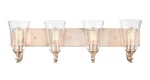 Millennium Natalie 4-LIGHT Bathroom Vanity In Modern Gold. Fixed Price $196.00.