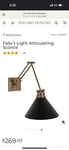 Ballard Design Felix Antique Brass Wall Sconce Light Lamp LW599 1. Fixed Price $90.00.