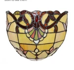 River Of Good Stained Glass Remote Cordless Wall Sconce #13058 Disc. Nos! Nib!. Fixed Price $150.00.