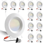 Energetic 12 Pack 5CCT Dimmable Led Recessed Lights, 1000LM, Etl & Fcc Certified. Fixed Price $99.99.