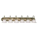 Livex Lighting Belmont 6 Bath Antique Brass. Fixed Price $319.99.