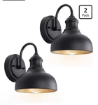 2-PACK Gooseneck Outdoor Fixtures, Farmhouse Barn Lights For Porch 7 Inch. Fixed Price $39.90.