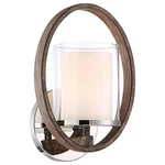 Hdc Downing 1-LIGHT Polished Nickel/corona Bronze Wall Sconce. Fixed Price $35.10.