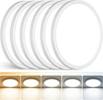 6 Pack 12 Inch 5CCT Led Ceiling Light Flush Mount Dimmable Fixture White 2880LM. Fixed Price $59.99.