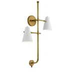 Kichler 52174 Sylvia Light 31" Tall Hardwired Or Plug-in Wall White. Fixed Price $343.99.