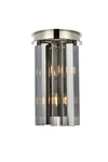 Elegant Lighting 1208W8-SS/RC Sydney 14" Tall Wall Sconce Nickel. Fixed Price $378.00.