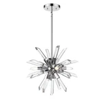 Z-lite Burst Light Chandelier, Chrome/clear 4003-4CH. Fixed Price $361.26.