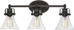 Seafarer 10" Three-light Bathroom Vanity Fixture Oil Rubbed Bronze Finish. Fixed Price $322.99.
