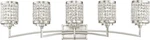 Livex Lighting 50565-91 Gramercy 5-LIGHT Bath Light, Brushed Nickel. Fixed Price $1024.00.