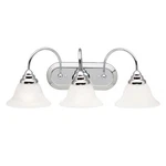 Kichler Telford 24.75-IN 3-LIGHT Chrome Transitional Vanity. Fixed Price $74.99.