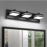 Jusheng 19.69" 3-LIGHT Black Led Bathroom Vanity With Dimmable 5500K. Fixed Price $89.00.