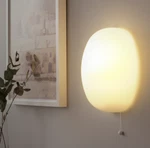 Ikea Kallblixt Wall Lamp, White Glass 27CM / 10" 704.980.01 Brand New. Fixed Price $58.00.