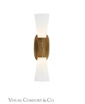 Visual Comfort Utopia Light 18" Bath Sconce Kw 2047G-WG Gild/ White Glass. Fixed Price $618.39.