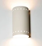 A19 Artisan Lighting 208 Gran Melos Ceramic Wall Sconce Bare Bisque Made Usa. Fixed Price $195.00.