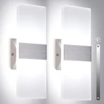 Trlife Modern Wall Sconces, Dimmable Silver Brushed Aluminum, Cool White. Fixed Price $43.46.