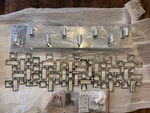 Allegri Art Deco Vermeer 30"W Vanity Light - Chrome. Fixed Price $695.00.