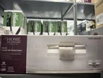 Home Decorators Vicino 2-LIGHT Brushed Nickel Integrated Led Bathroom Vanity. Fixed Price $45.00.