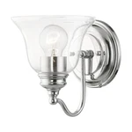 Livex Moreland Light Wall Sconce, Polished Chrome/clear 16931-05. Fixed Price $74.96.