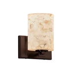 Justice Alabaster Rocks Wall Sconce In Dark Bronze ALR-8441-10-DBRZ-LED1-700. Fixed Price $198.40.