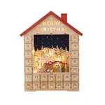 Kurt Adler Battery Operated Led-lit Advent Calendar House Nativity Scene, 19". Fixed Price $96.29.