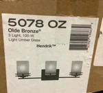 Kichler Hendrik 24 In. 3-LIGHT Olde Bronze Contemporary Bathroom Vanity. Fixed Price $60.00.