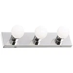 3 Light Polished Chrome Vanity Contemporary Bathroom Fixture Dimmable. Fixed Price $36.19.