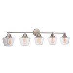 Craftmade Essex 48.25" 5-LIGHT Brushed Polished Nickel Finish Vanity. Fixed Price $62.99.
