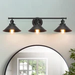 32" Upgrade Black Bathroom Fixture, 3-LIGHT Vanity Lights For. Fixed Price $77.99.