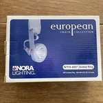 Set Of Five Nora NTH-679W/1PC European Track Collection Head With MR16. Fixed Price $90.00.