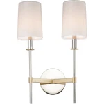 Maxim Lighting 32392OFSBRPN Uptown Wall Sconce Satin Brass/polished Nickel. Fixed Price $148.00.