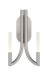 Olette 7W 2 Led Wall SCONCE-17 Inch Tall And 8.5 Wide-nickel Finish. Fixed Price $405.00.