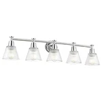 Femila 5LIGHT Bathroom Fixtures Chrome Lights Over Mirror With Fl. Fixed Price $39.99.