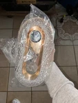 Modern Crystal Led Wall Sconce Rose Gold New In Box (oylw Model 1101-1). Fixed Price $35.00.