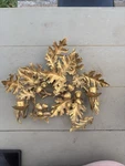Vintage Metal Oak Leaf Acorn Candle Holder Wall Sconce Mcm-heavy. Fixed Price $45.00.