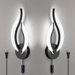 Plug Wall Set Of 2 Modern Bedroom Bedside Lamps Industrial Sconces.... Fixed Price $45.65.