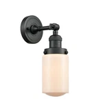 Innovations Dover Light Sconce, Black/matte White 203-BK-G311. Fixed Price $190.08.