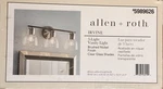 Allen + Roth. Irvine 3-LIGHT Vanity Brushed Nickel Finish Clear Glass. Fixed Price $38.00.