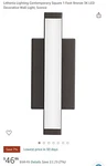 Lithonia Lighting Contemporary Square 1 Foot Bronze 3K Led Decorative Wall. Fixed Price $19.50.