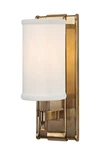 Hudson Valley 1121-AGB Palmdale One Light Wall Sconce In Aged Brass. Fixed Price $249.00.