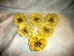 Italian Tole Yellow Flower Napkin Rings Set Italy Hollywood Regency 1960S. Fixed Price $61.21.