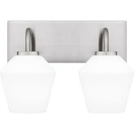 Brushed Nickel Two Light Bath From The Nielson Collection. Fixed Price $129.99.