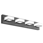 Ralbay Led Black 4 Lights Acrylic Modern Matte Bathroom Vanity. Fixed Price $65.08.